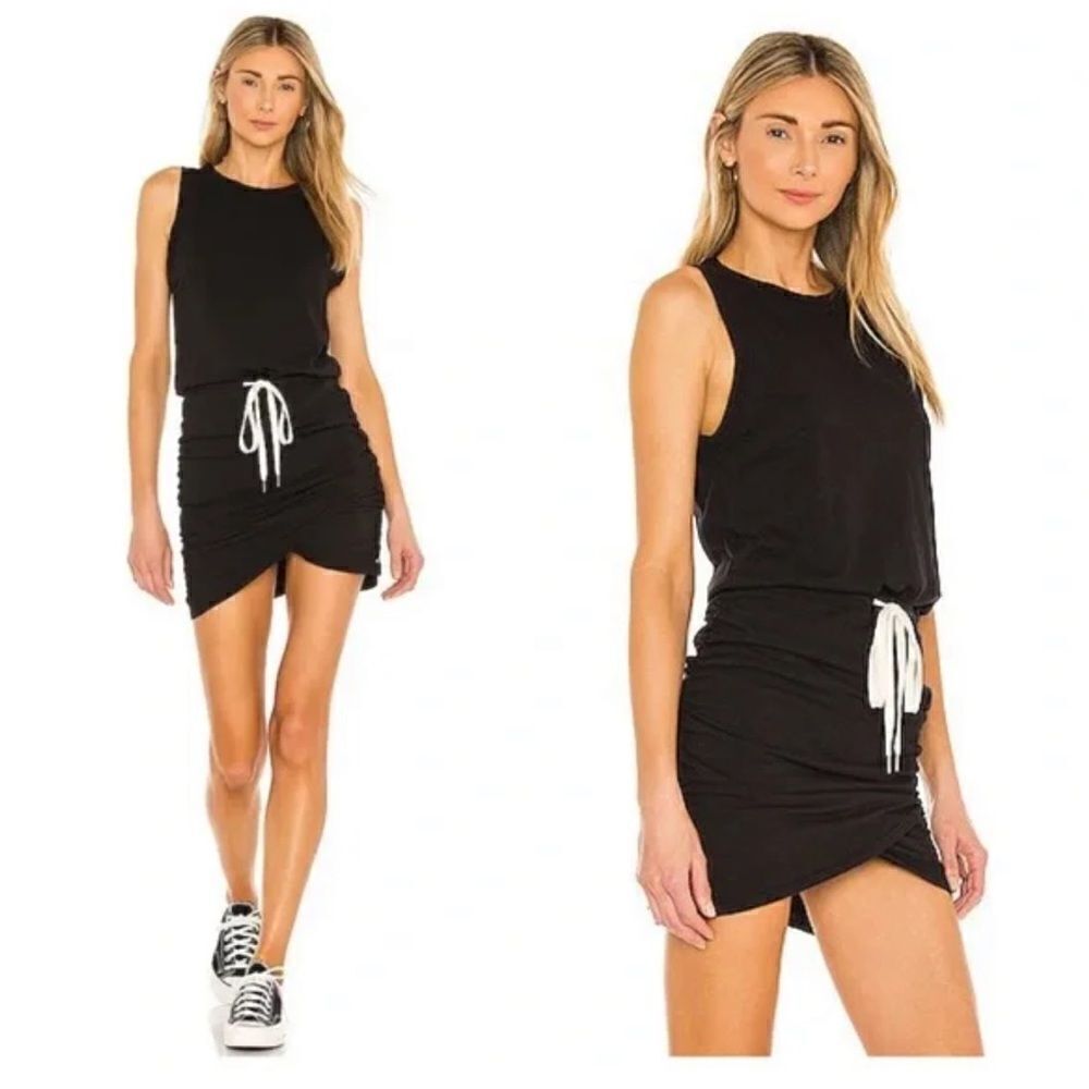 N:Philanthropy XS S Revolve sleeveless drawstring romper dress black